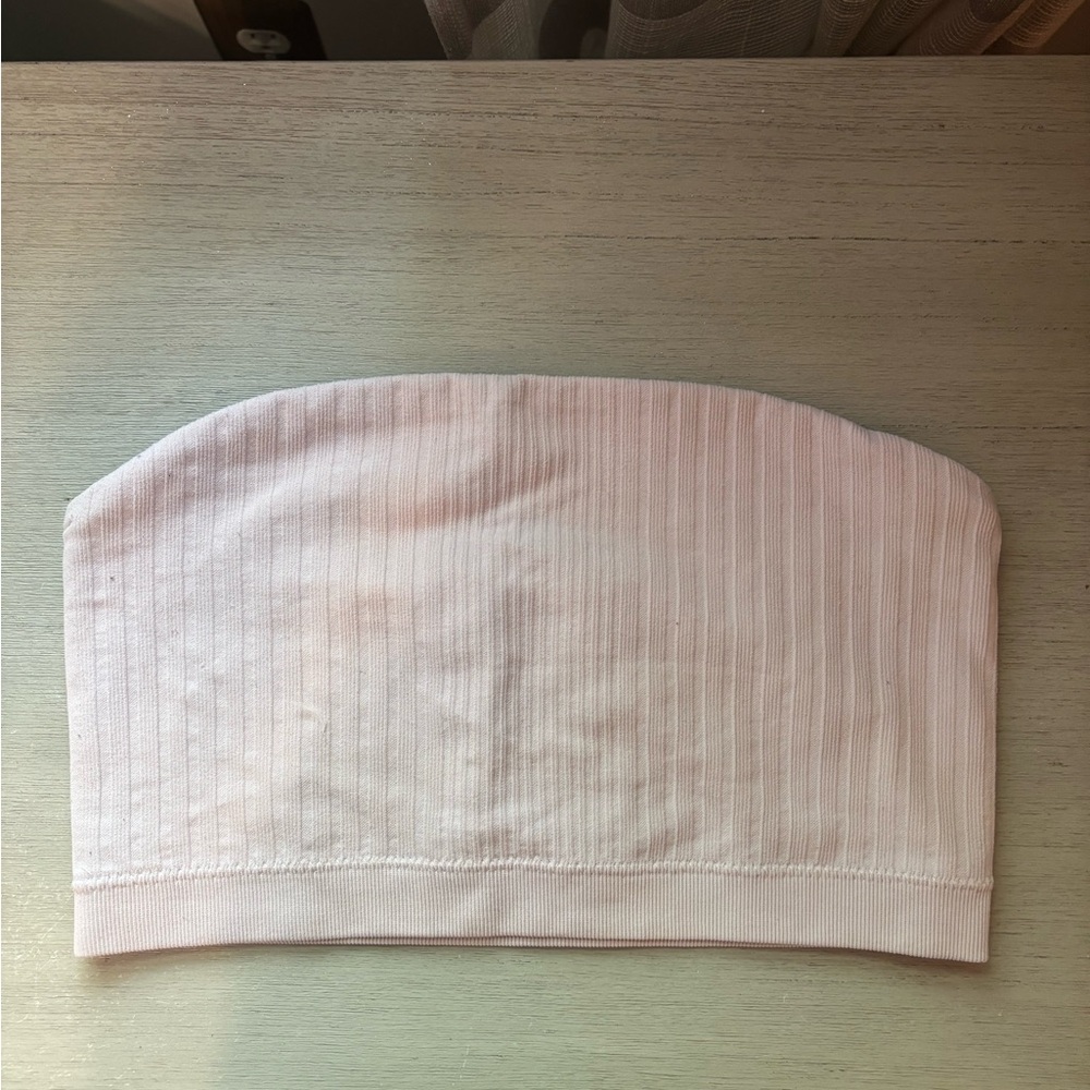 Garage Pink Ribbed Crop Top